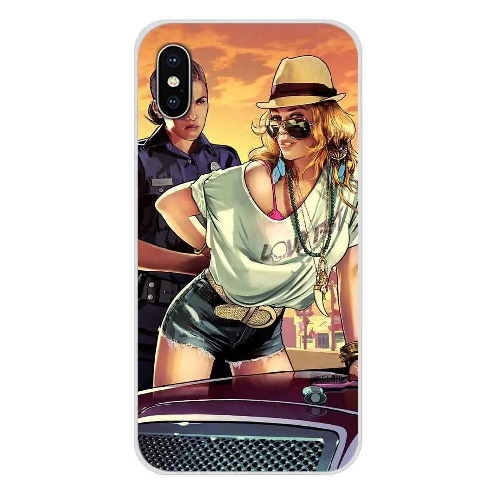 Grand Theft Auto Gta 5 V прозрачный мягкий чехол для LG G3 G4 Mini G5 G6 G7 Q6 Q7 Q8 Q9 V10 V20 V30 X Power 2 3 K10 K4 K8
