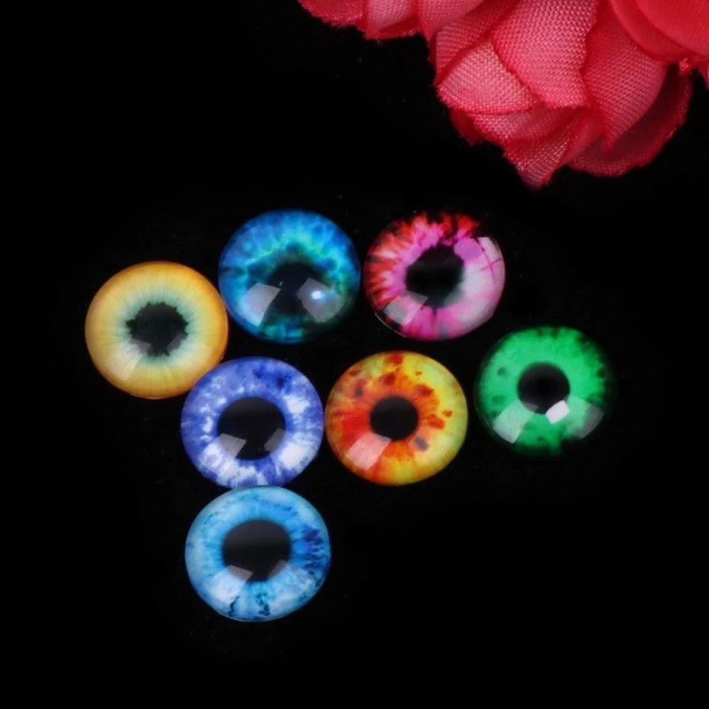 Стеклянная кукла аксессуары круглые глаза наклейки мультфильм милый