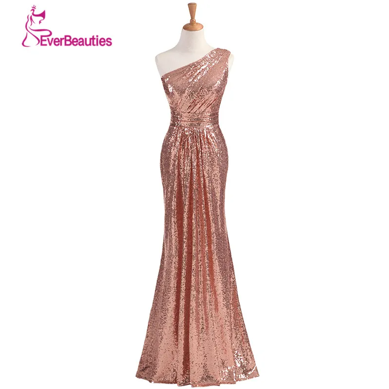 Блестящее платье для подружки невесты розовое золото 2020 винное красное синее на