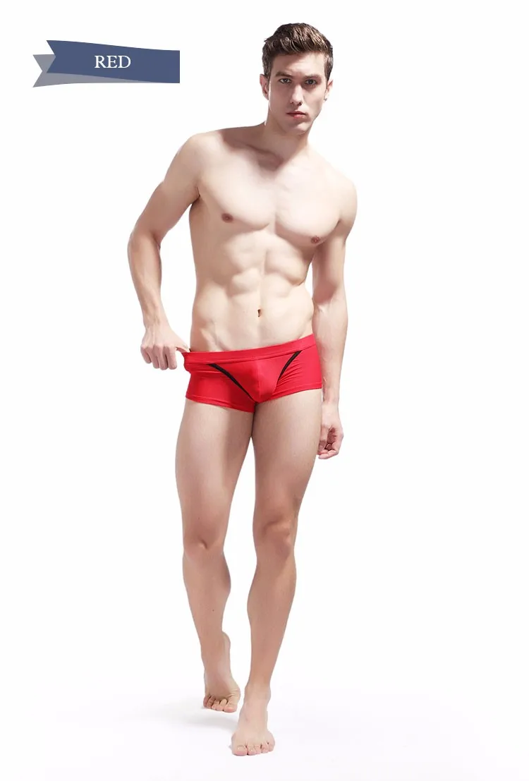 WJ Мужское нижнее белье боксеры Cueca Masculina скольжения Homme Мужское нижнее белье боксер Homme трусы брендовая одежда спандекс мужские боксеры