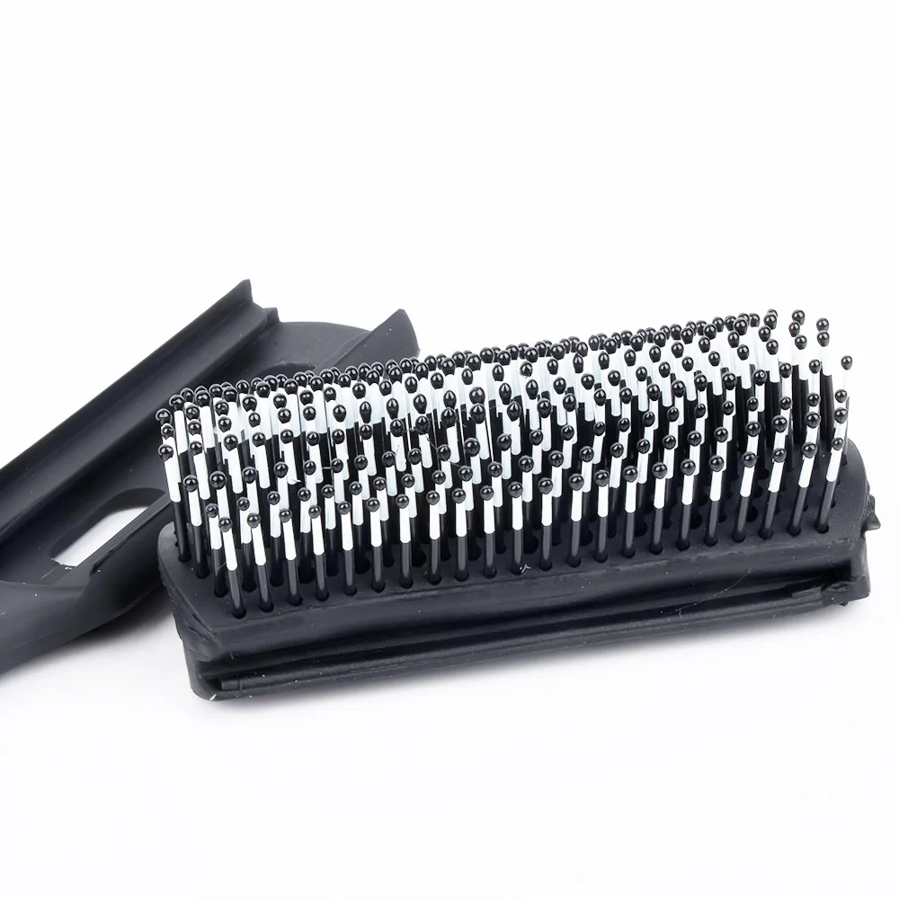 

1PC Professional Barber Salon Styling Tools Hair Comb Plastic Hairdressing 9 Rows Massage Scalp Anti-static Cushion Hairbrush