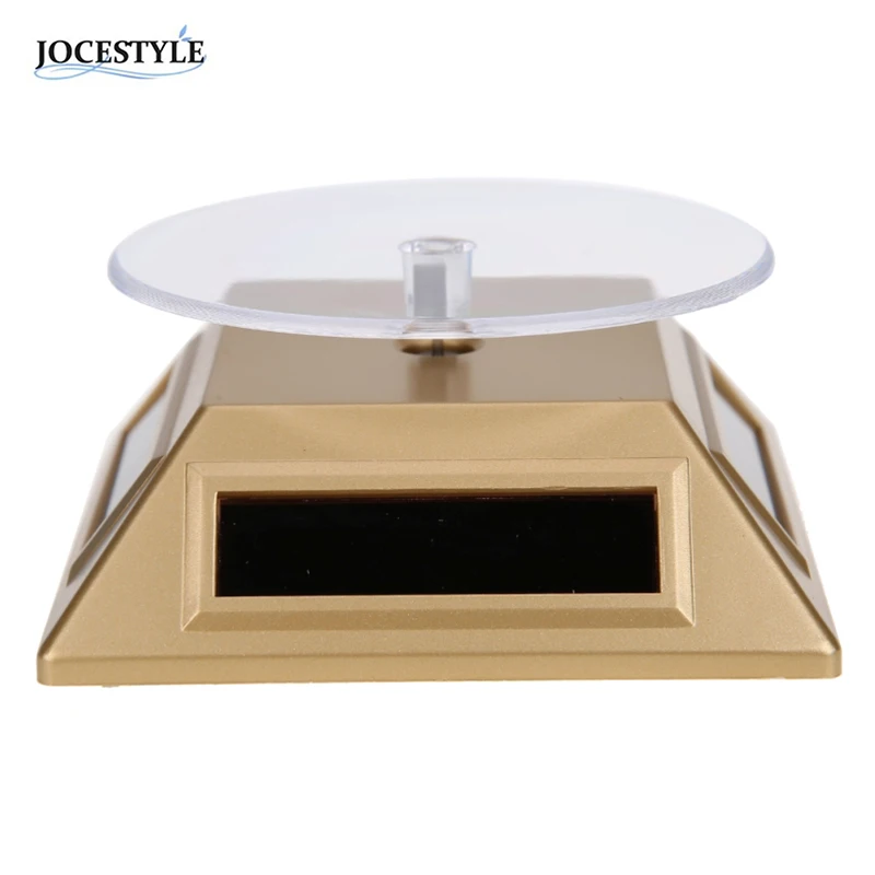 

Solar Showcase 360 Automatic Rotating Turntable Jewelry Watch Ring Stand Display Jewelry Organizer Hard Display Stands бижутерия