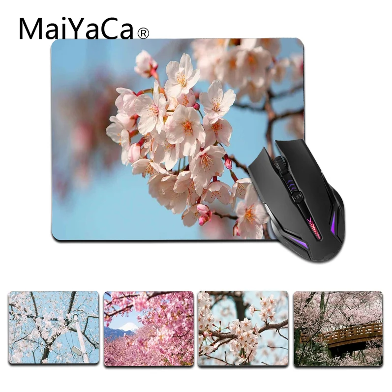 

MaiYaCa New Printed Sakura DIY Design image Game mousepad Size for 25X29cm Rubber Mousepads