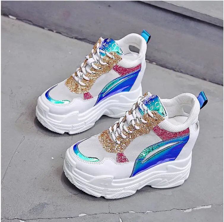 Fashion Summer Women Sneaker Sandals Women Wedges High Heel Platform Shoes Woman Classic Lace Up Casual Gladiator Sandals