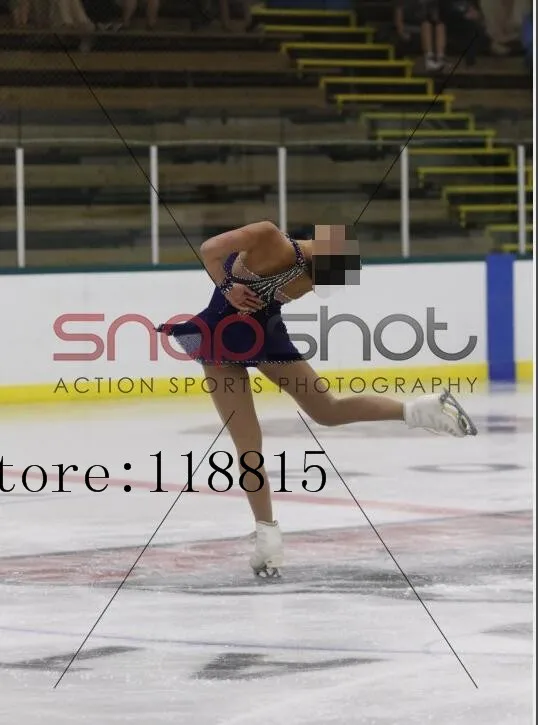 Синяя одежда для фигурного катания Женская на коньках 2017 заказ девочек