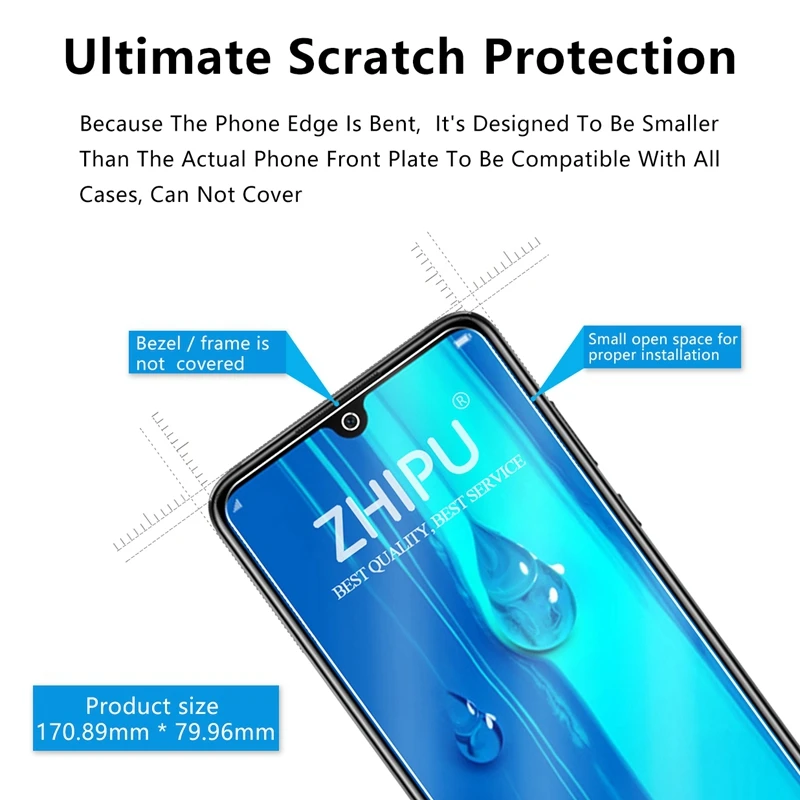 Закаленное стекло для Huawei Y MAX 7 12 защита экрана 2.5D 9H Премиум защитная