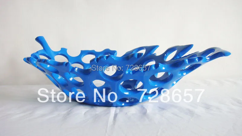 Модная тарелка для фруктов в форме полого листа декоративный поднос из смолы