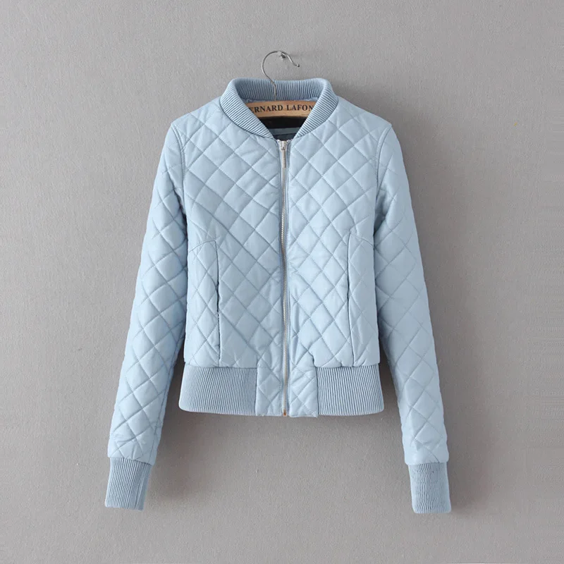 Женский пиджак 2019 новая зимняя розовая куртка Женская бомбер Пальто короткие