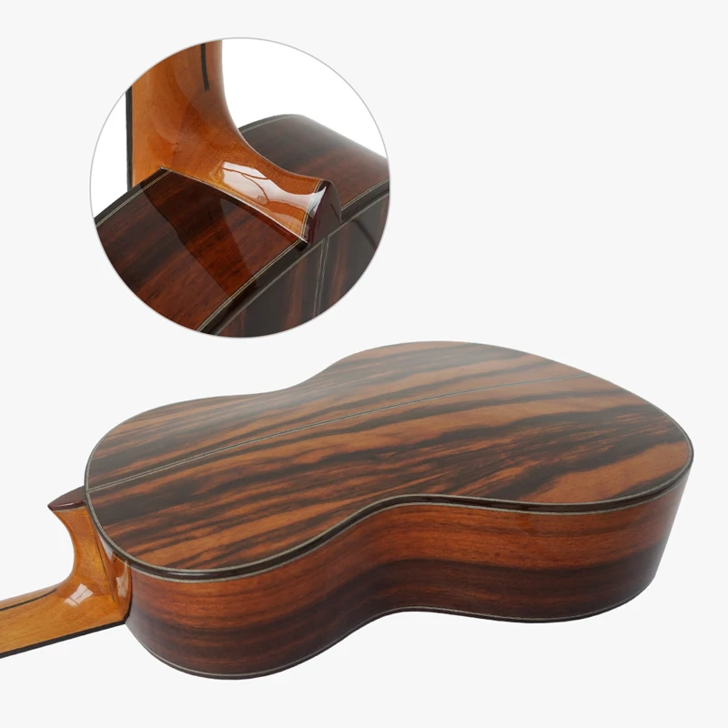 

Aiersi Brand Master Level Raised Fretboard Java Ebony lattic bracing Classical Guitar Model SC110SPF