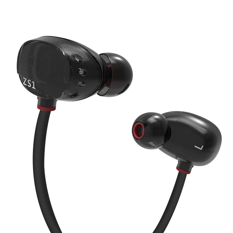 KZ ZS1 гарнитура динамический мониторинга Шум отмена стерео наушники-вкладыши HiFi