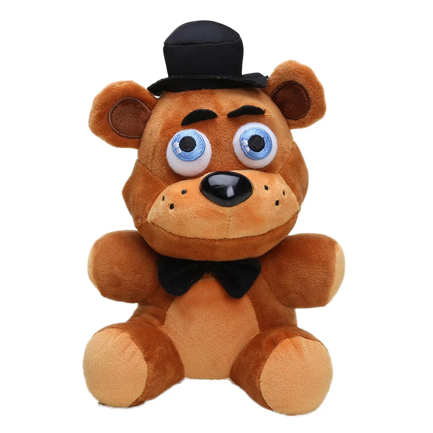 25cm old brown bear 15 см-45 см пять ночей у Фредди плюшевая игрушка белый мангл Фокси игрушки FNAF кошмар Фредди Fazbear плюшевый брелок-подвеска Peluche - Цвет: 25cm old brown bear