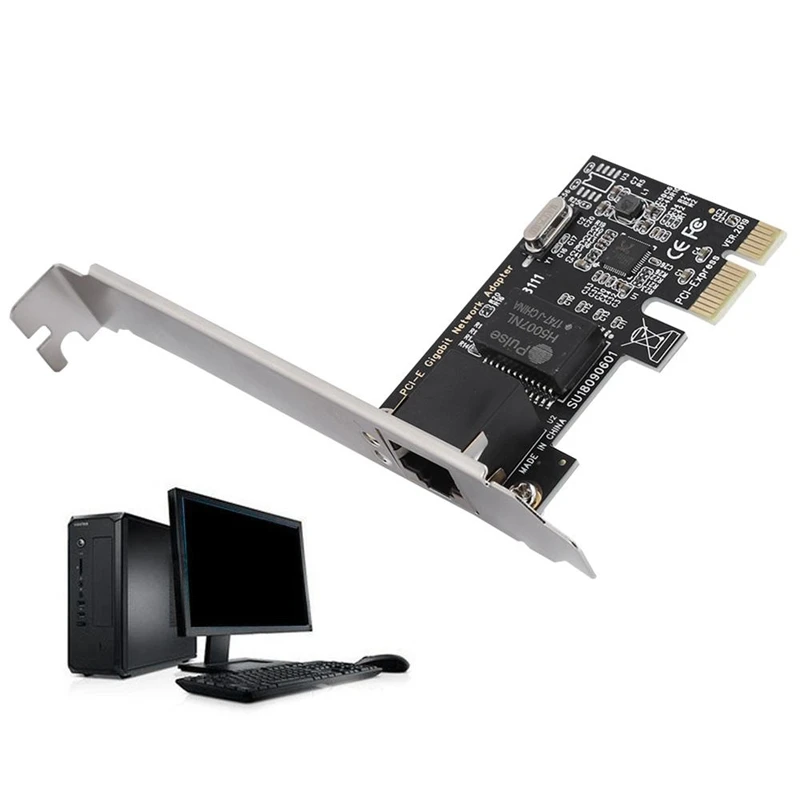 Rtl8111G Pcie гигабитный Ethernet Pci-Express Внутренний сетевой адаптер Rj45 совместимый Pci-E