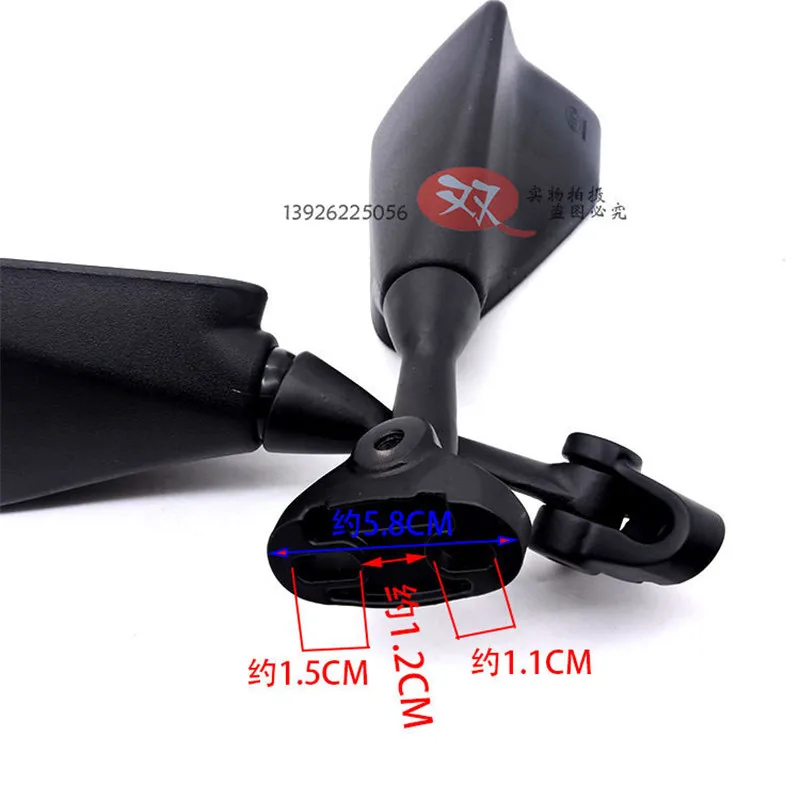 

Motorcycle Reflective Mirror Scooter Rearview Mirror Racing Moto Backup Mirrors Universal Motorcycle Accessories 8mm 10mm Black