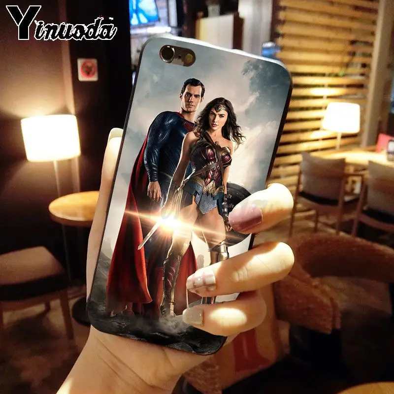Yinuoda Marvel Мстители Герои новое поступление черный чехол для мобильного телефона
