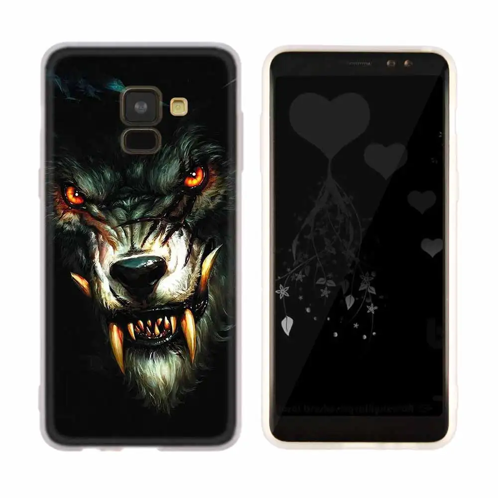 as the picture 14 Силиконовый чехол для samsung Galaxy A6 A8 A9 A7 A5 A3 плюс A6S звезда вой картинки волка - Цвет: as the picture 14
