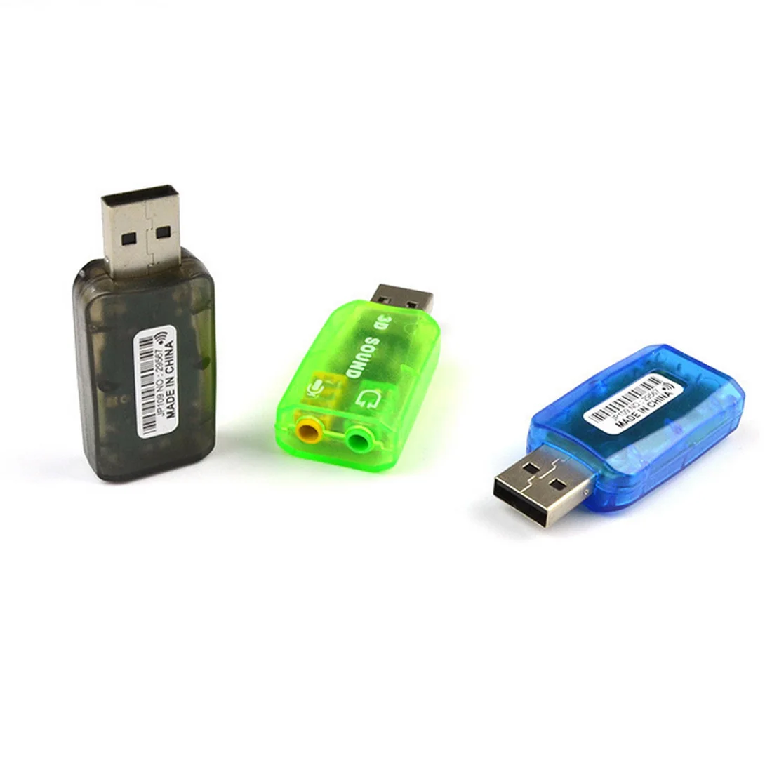 Внешняя звуковая карта USB 5 1 Вт разъем для наушников и микрофона 3 мм компьютерный