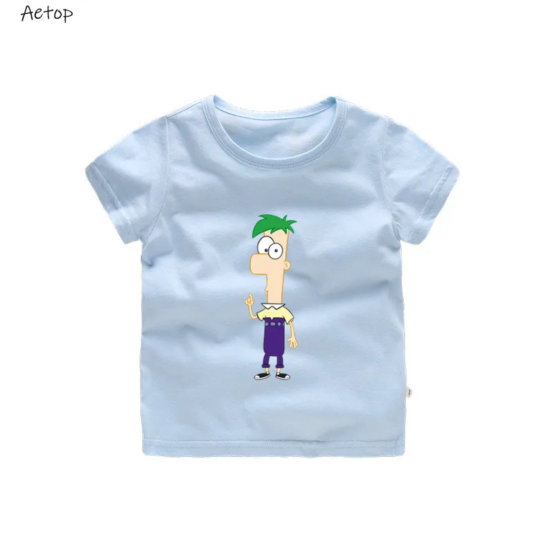 Новое поступление модная футболка с принтом Phineas and Ferb Perry the Platypus Новая летняя