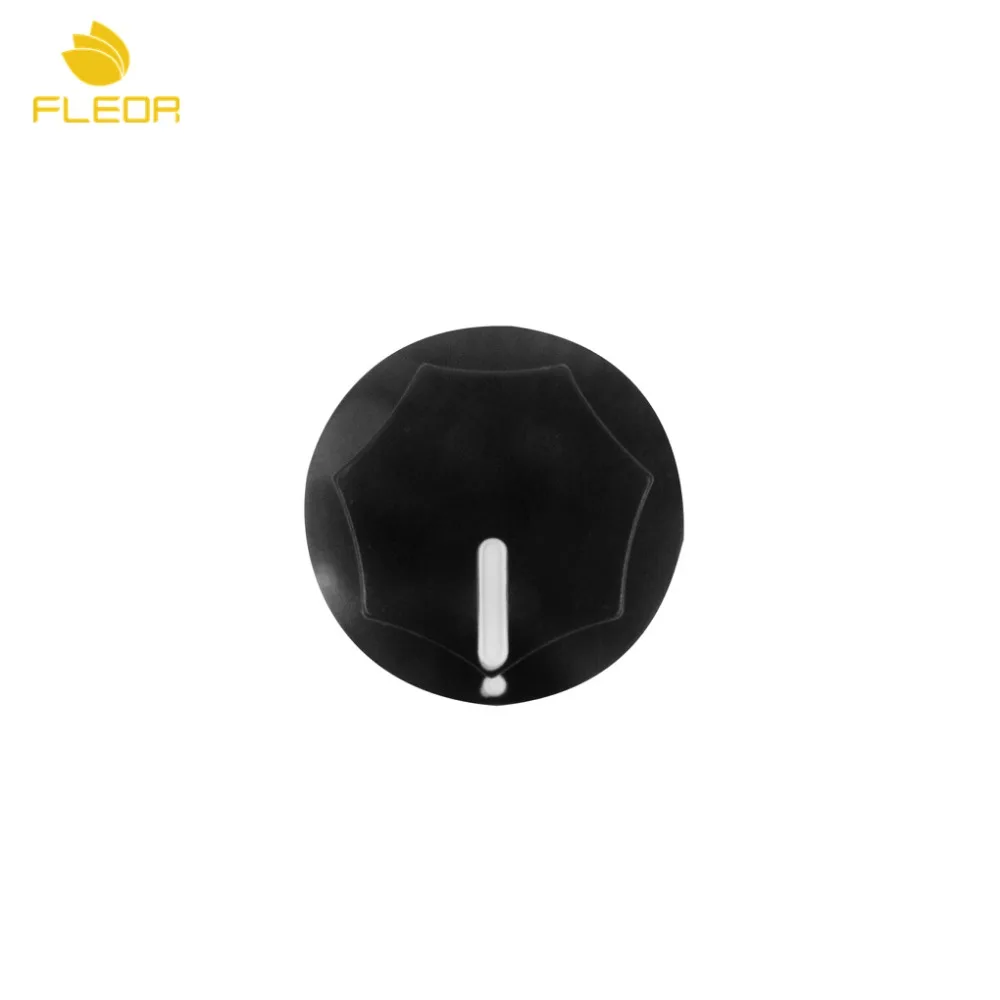 FLEOR 50pcs Plastic Black Bass Guitar Knobs Amp Control Big Size | Спорт и развлечения