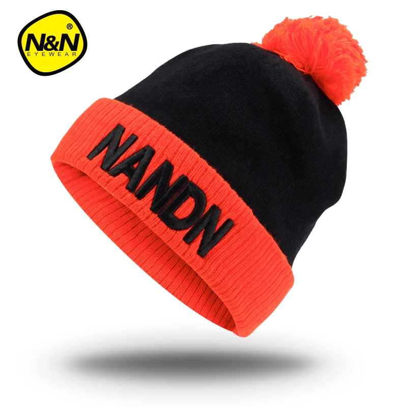 NANDN осенне зимняя шапка унисекс вязаная Лыжная Шапка Skulliesl run|running cap|cap runningknit running |