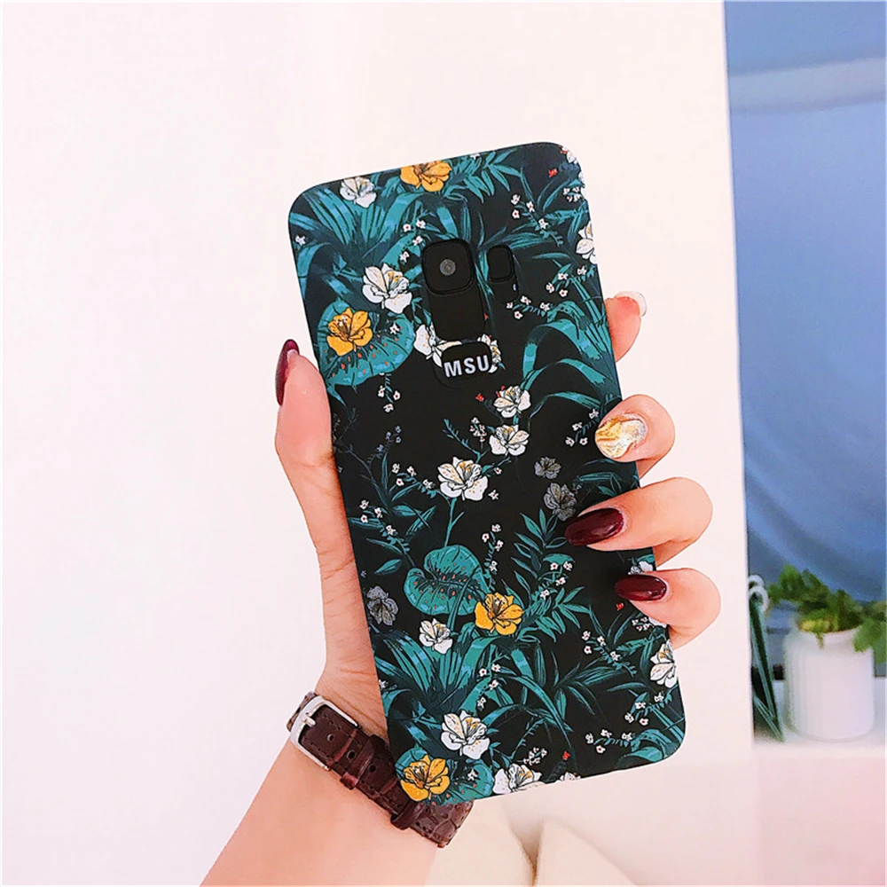 Cases for Samsung Galaxy S8 S8+fashion Art Blossom Phone Case S8+ Matt Comfort Shockproof Hard Back Covers |