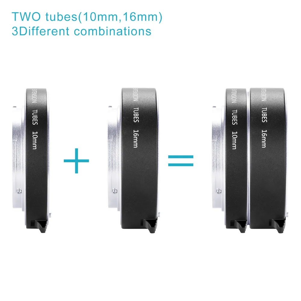 Комплект металлических удлинительных макроколец Neewer с автофокусом AF 10 мм 16 для