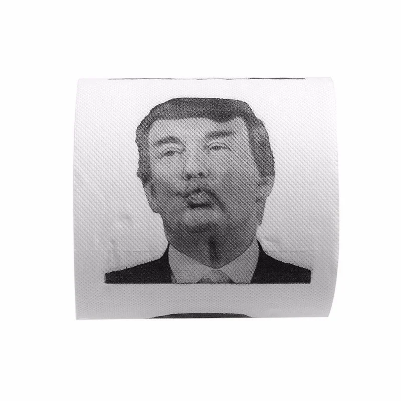 Туалетная бумага MINCH с Дональдом Трампом туалетная рулон бумаги лицом Трампа
