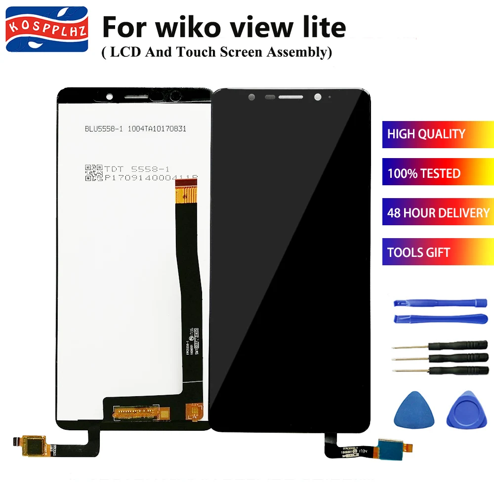 Запасная деталь для Wiko View Lite LCD и Φ 5 45 дюйма Lite|Экраны мобильных телефонов| |