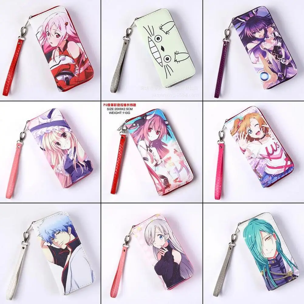 Аниме мультфильм pu кошелек Сейлор Мун одна деталь Danganronpa Пикачу карты Captor My Hero Academy держатели портмоне на Молнии Сумочка