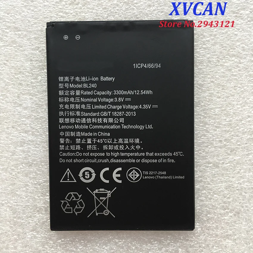 Для Lenovo 3300Mah BL240 оригинальный литий ионный аккумулятор Замена для A936 Note 8 Note8 смарт