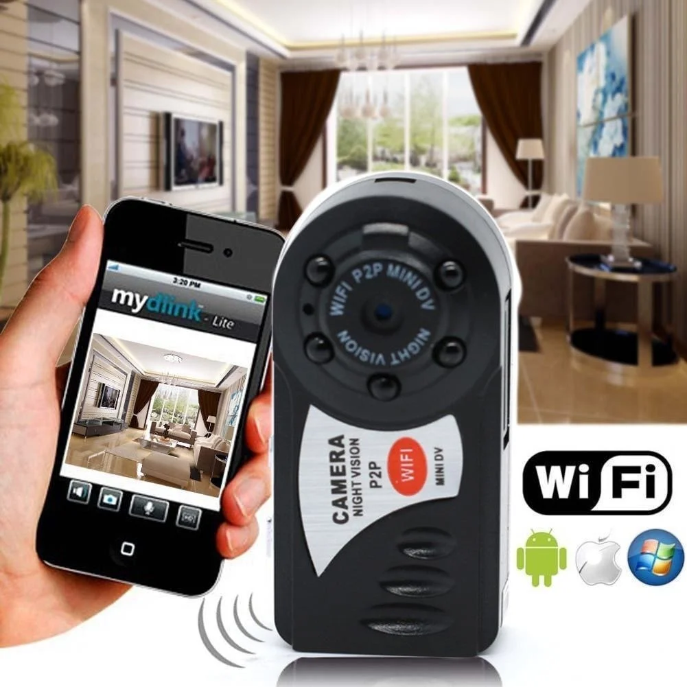 P2P HD мини Wifi DVR IP камера видеокамера видеорегистратор ночное видение DV|Камеры