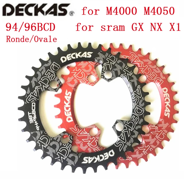 Deckas круглая/Овальная 94 + 96 мм / 96BCD 32/34/36/38 T MTB горная велосипедная цепь для shimano ALIVIO