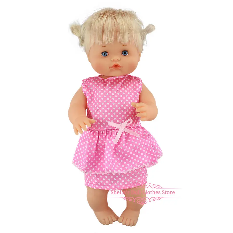 Новая одежда подходит 40 см 41 см Nenucos кукла Nenuco Ropa y su Hermanita фиолетовая футболка с длинными рукавами в фиолетовый горошек штаны с шапочкой