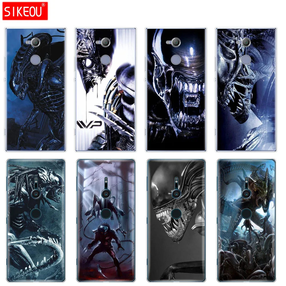 Cover in silicone Cassa del telefono per sony xperia XA1 XA2 ULTRA PIÙ L1 L2 XZ1 XZ2 XZ PREMIUM compatto Alien vs Predator