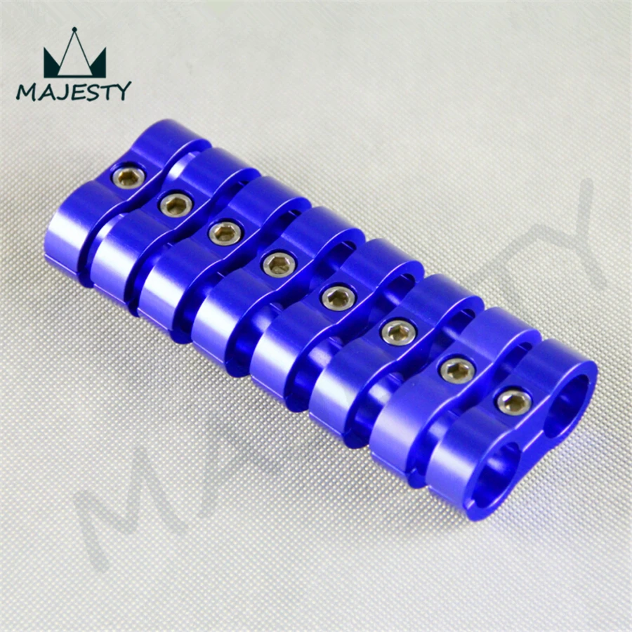 

Include 8 PCS AN10 10AN 12 ID 23.8mm Billet Fuel Hose Blue Hose Separator Fittings Adapter x 8 blue