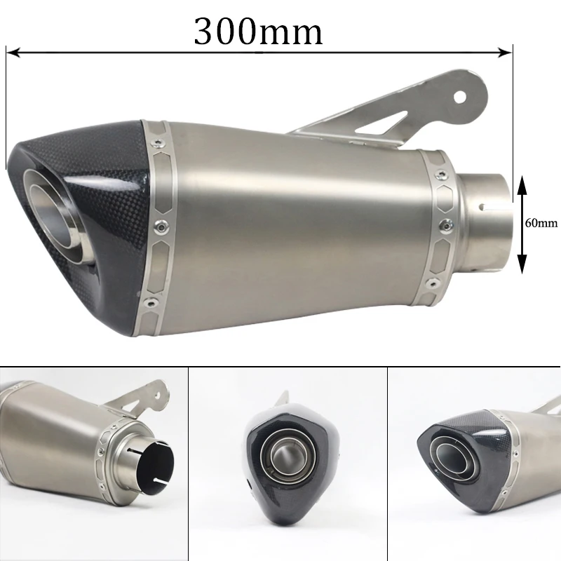 Выхлопной глушитель без шнуровки для BMW S1000RR 2015 2016 2017 лет 60 мм впускной мотоцикла с
