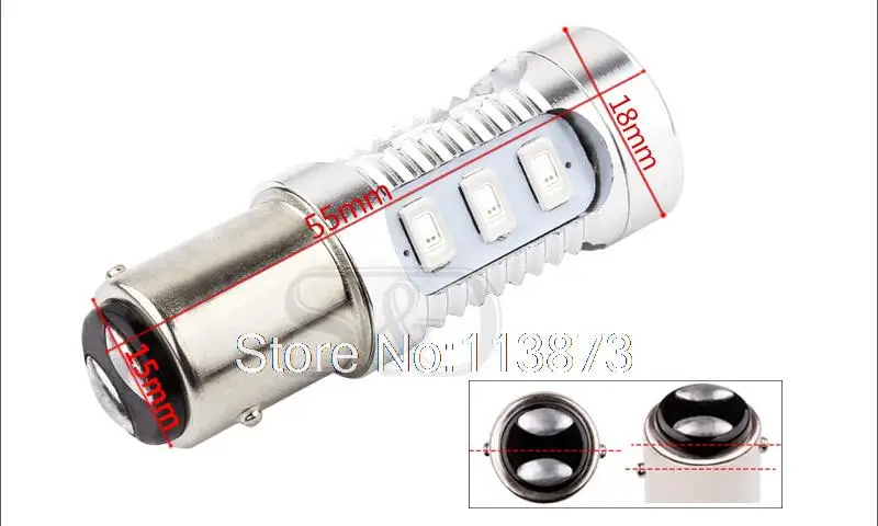 2 шт. Автомобильные светодиодные лампы 1157 BAY15D 12 led 5630|led light stand|led groundled |