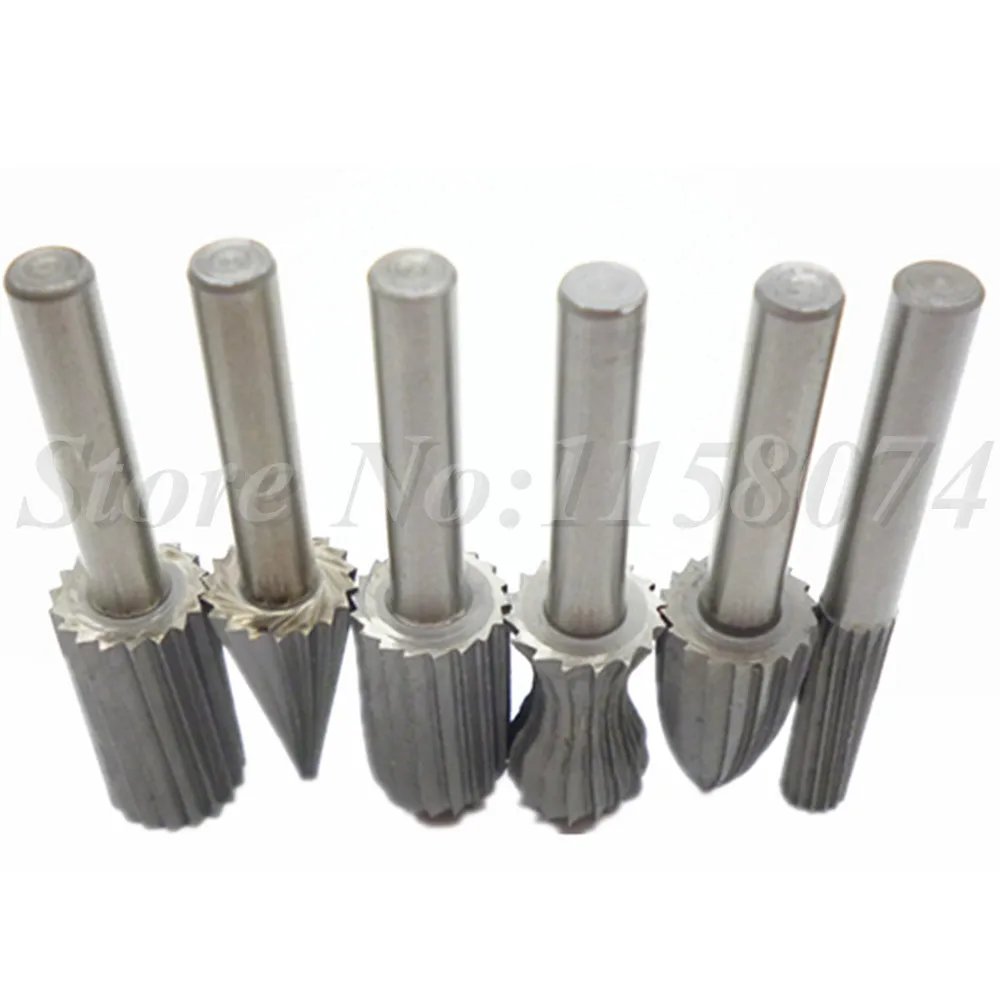 6 шт. 6mm1/4 &quotротационный набор заусенцев ротационные напильники высокоскоростные