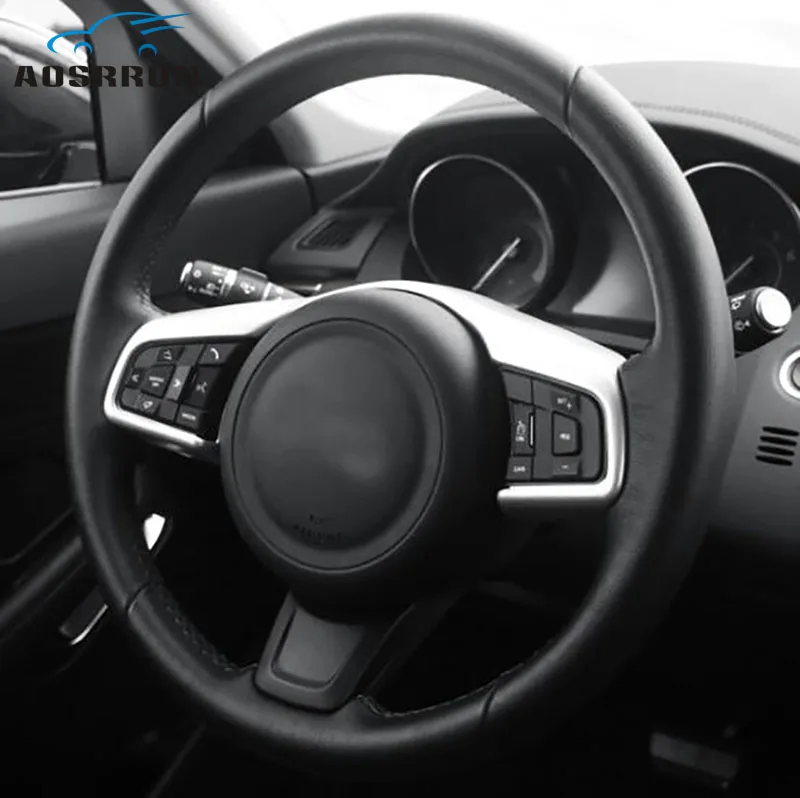 ABS покрытие рулевого колеса панель Крышка автомобиля аксессуары для Jaguar E-pace