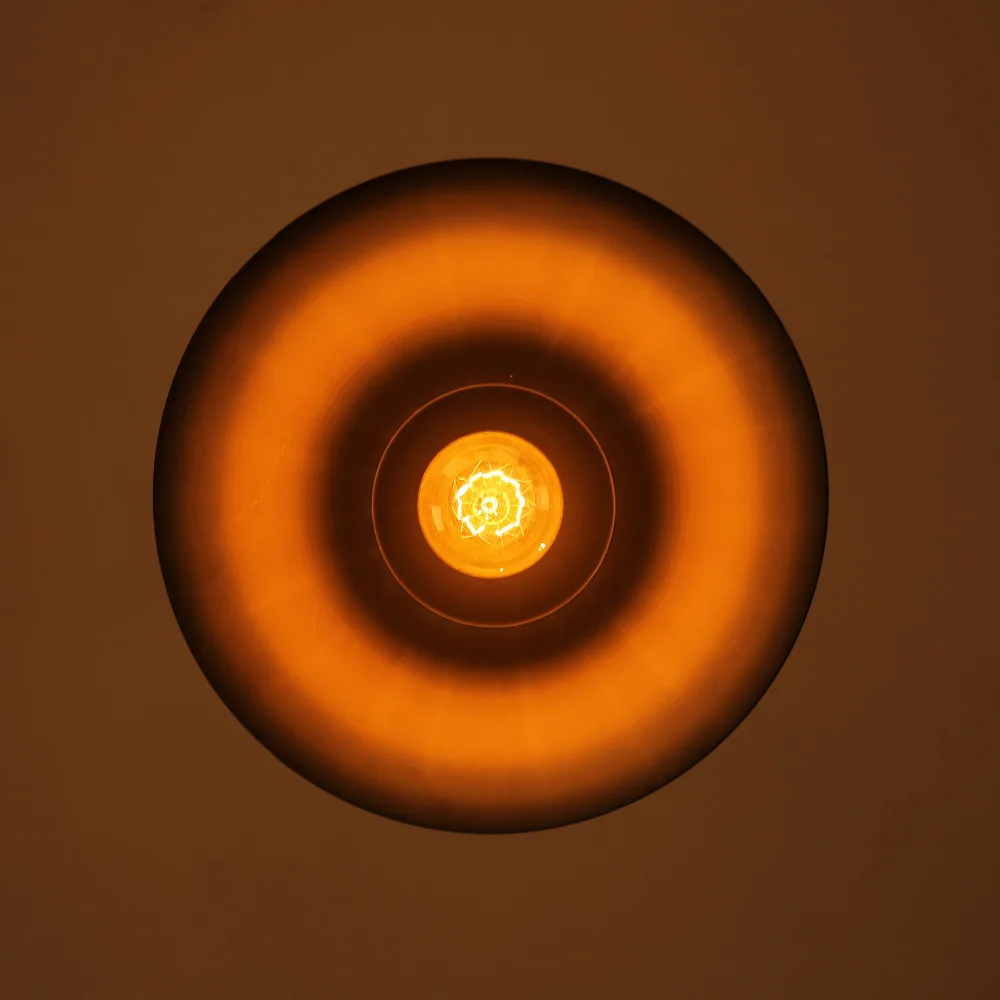 Винтажные простые черные подвесные светильники со светодиодной лампой для