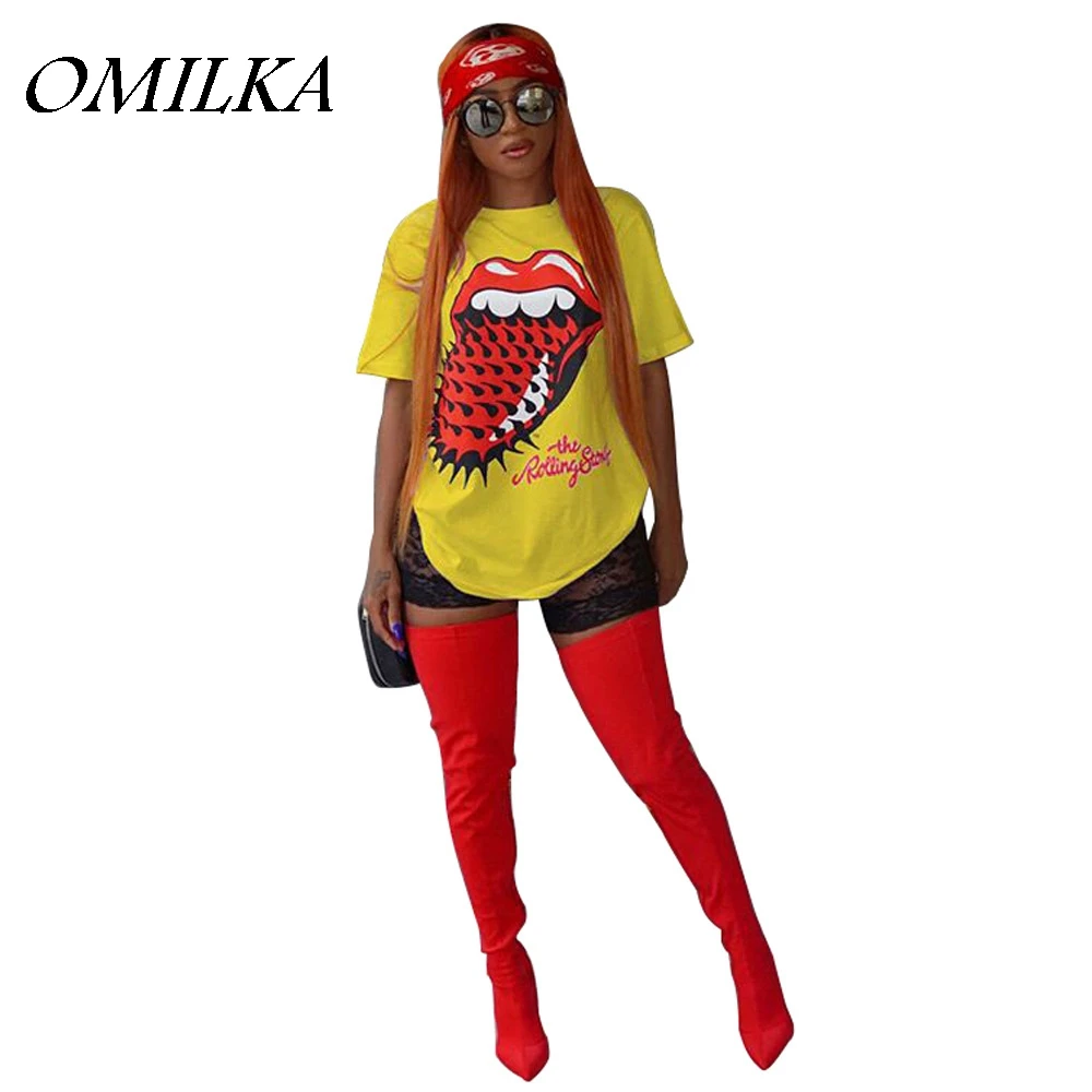 Женская футболка OMILKA забавные повседневные футболки 2019 с коротким рукавом