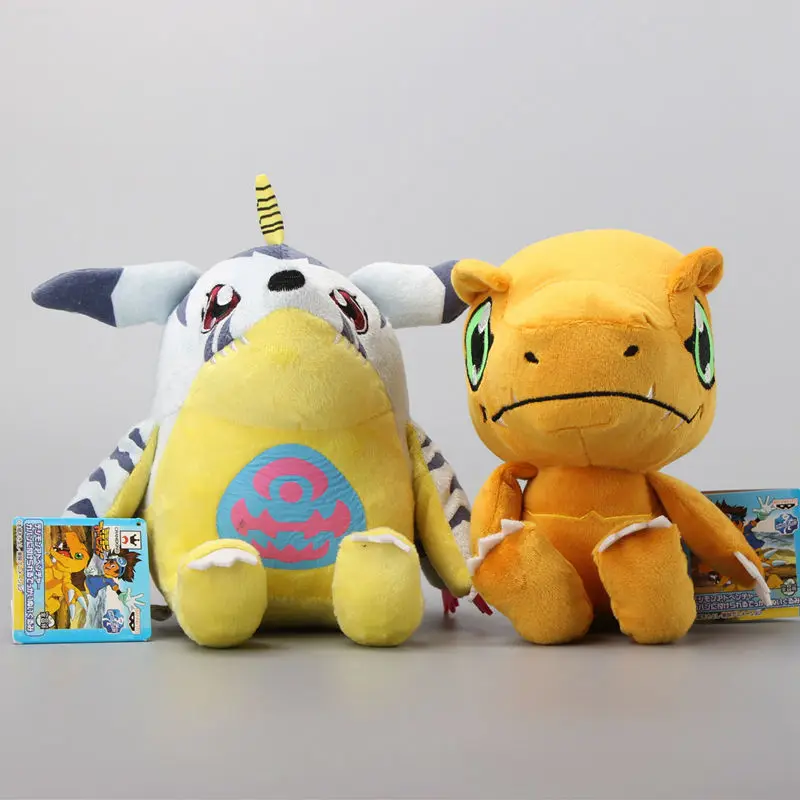 

Cartoon 3 Styles Digital Monster Agumon Gabumon Patamon Soft Stuffed Plush Toy Soft Dolls 7" 18 CM