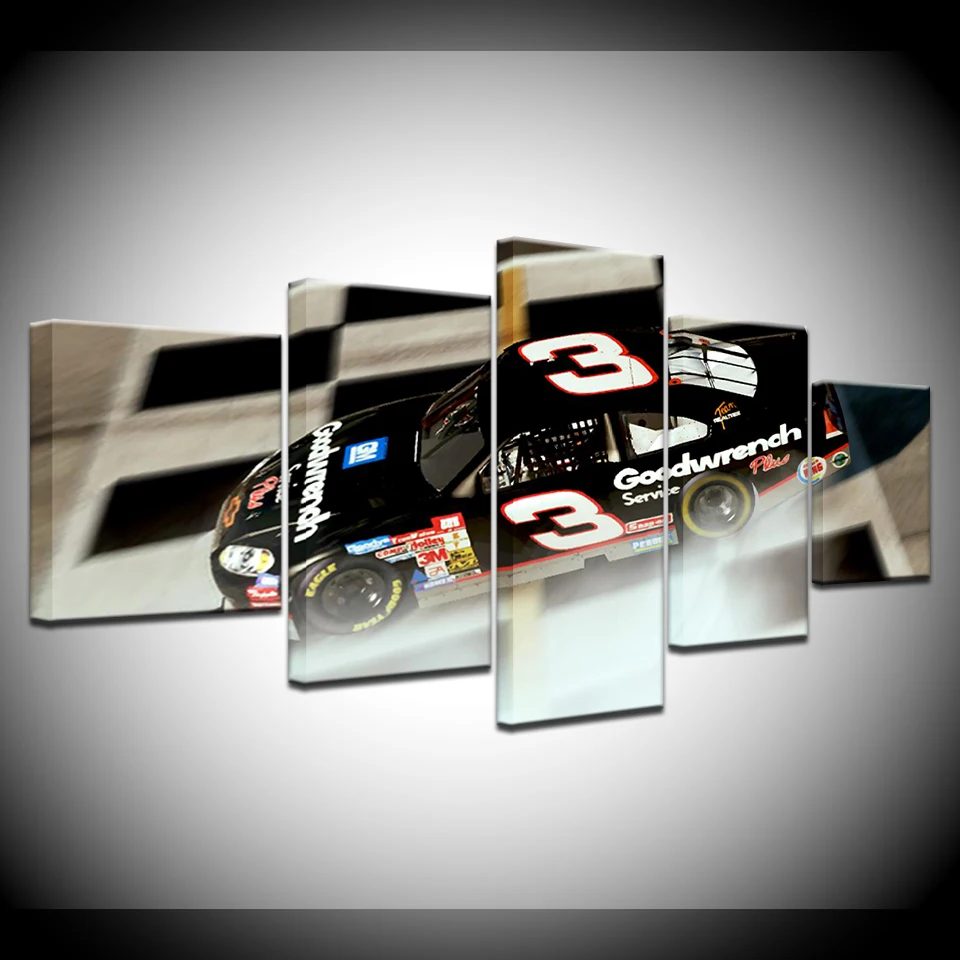 

5 Panel/piece HD Print Dale Earnhardt Sr Wallpapers modern wall posters Canvas Art Painting For home living room decoration
