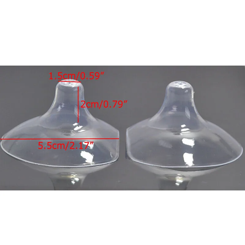 

2018 New 2Pcs Silicone Nipple Shield Ultra-thin Soft Protector Baby Breast Milk Feeding Baby Mom Care