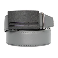 new designer popular luxury brand cowhide leather belt men gray automatic buckle business casual belts for men 3 5 width