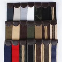 2018 fashion canvas belt luxury thicken belt men famous brand outdoor sport military jeans belts without buckle 120cm140cm 160cm