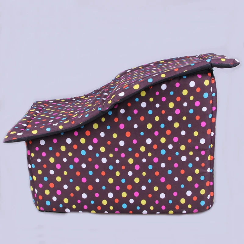 

Dog House Foldable Dog Cats Kennel House Proof Dot Printed Warm And Cozy Cat Bed Removable Cover Mat For Small Medium Large D&C