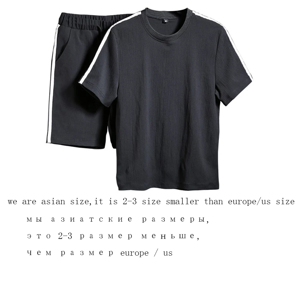 Мужской спортивный костюм M 5XL Sweat из футболки с коротким рукавом и шортов