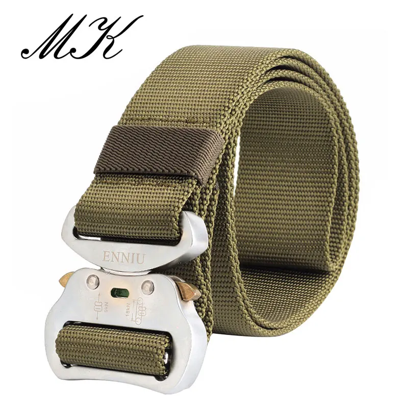 Maikun Nylon Belts for Men Military Tactical Outdoor Men's Belt Male Metal Buckle Belt Male 4.2CM