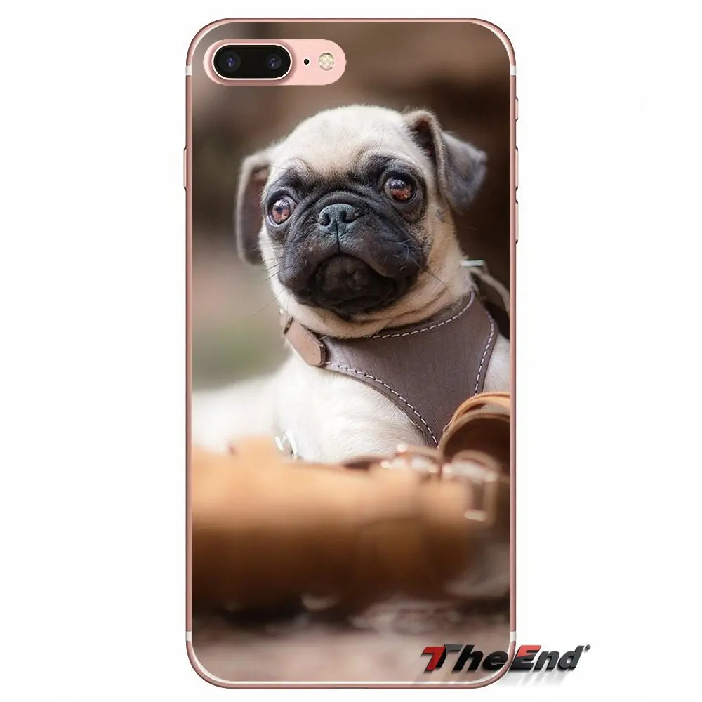 Милые животные мопса аксессуары чехлы для телефонов Xiaomi Mi6 Mi 6 A1 Max Mix 2 5X 6X Redmi Note 5 5A
