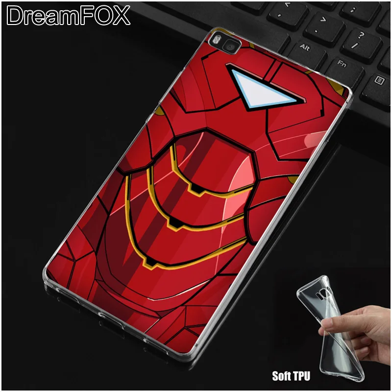 DREAMFOX M145 Super Hero Iron Man Soft TPU Silicone Case Cover For Huawei P8 P9 P10 P20 P30 Lite Pro P Smart Plus 2017 2019 |